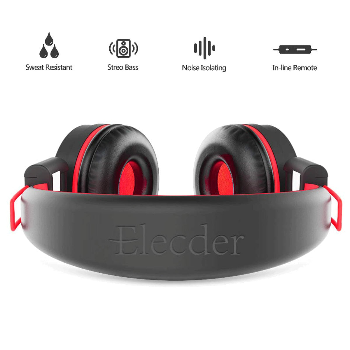 ELECDER i37 stereo sound with clear bass for videos and apps.