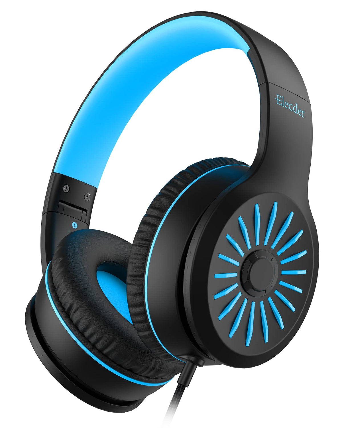 ELECDER i45 headphones folded for easy travel and storage