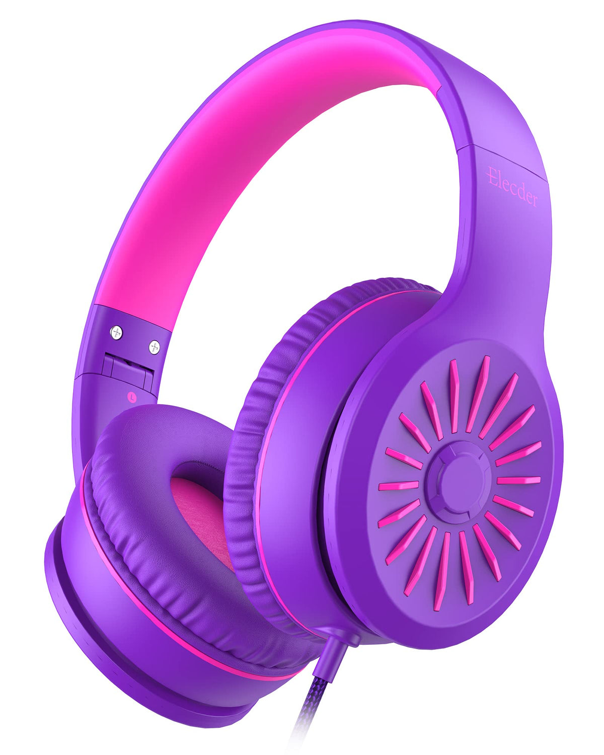 ELECDER i45 headphones folded for compact storage