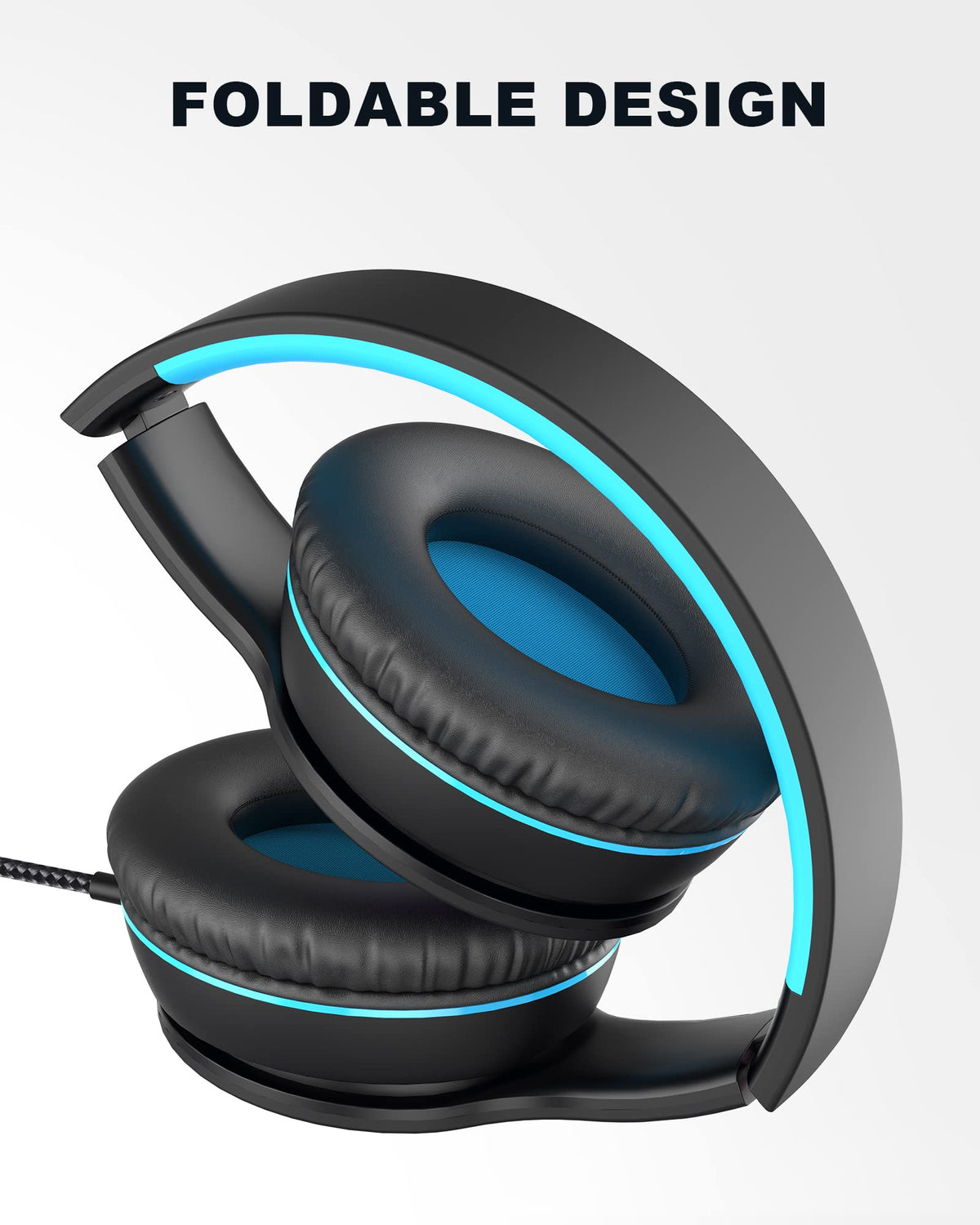 ELECDER i45 headphones with soft ear cushions for comfort