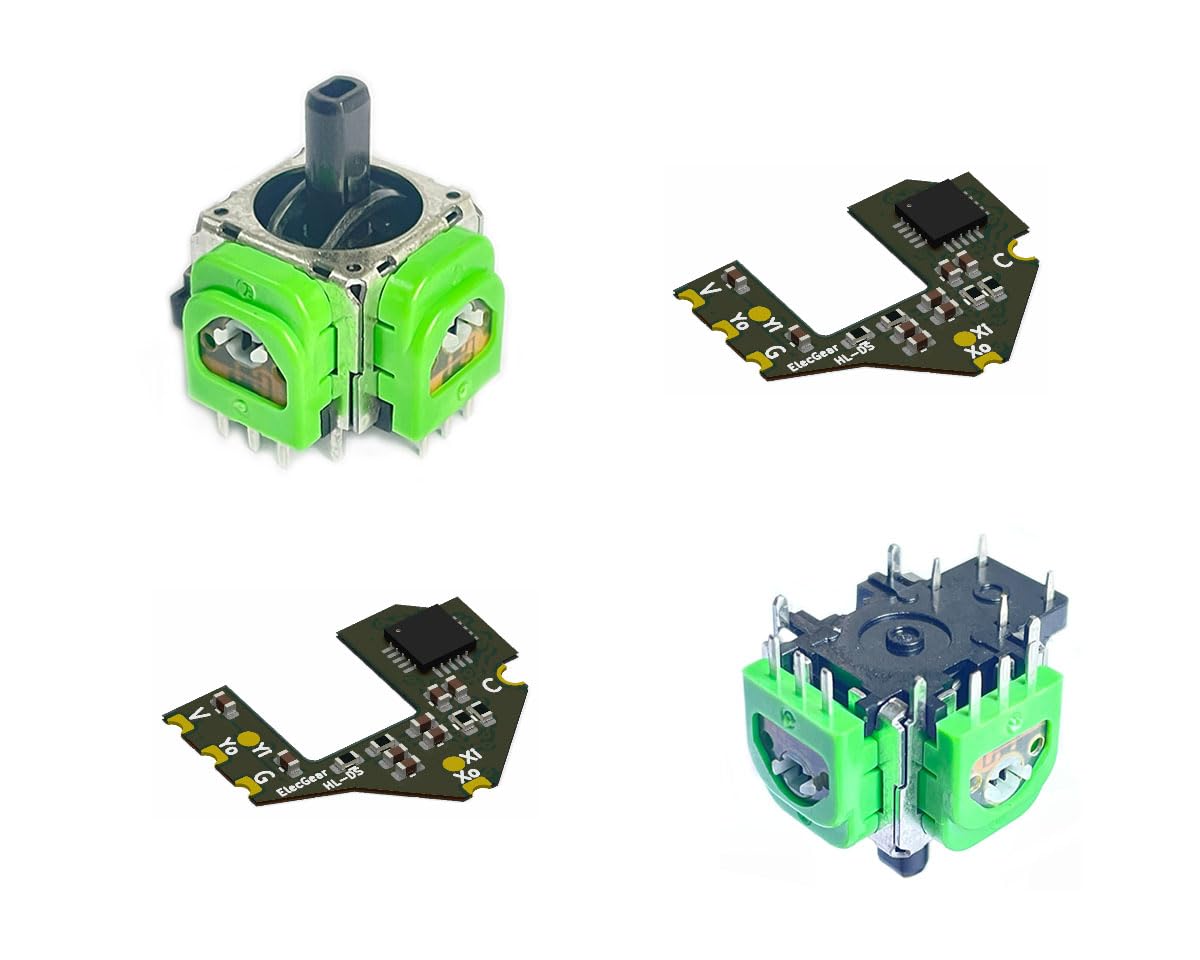 ElecGear DSE hall joystick kit – front view showing two sticks for precise control and reduced drift