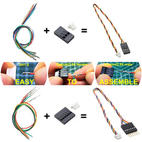 Elechawk SH1.0 connectors in 2P–9P sets enable flexible harness creation.