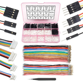 Elechawk SH1.0 to DP2.54 cables kit, 140 pieces, versatile for rapid prototyping.