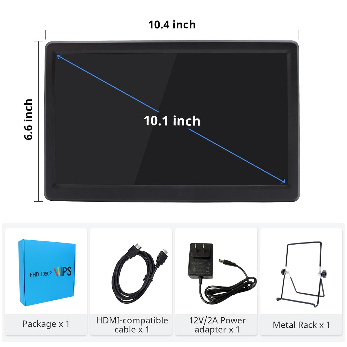 ELECROW display compatible with wall mount and desktop stand for flexible setup.