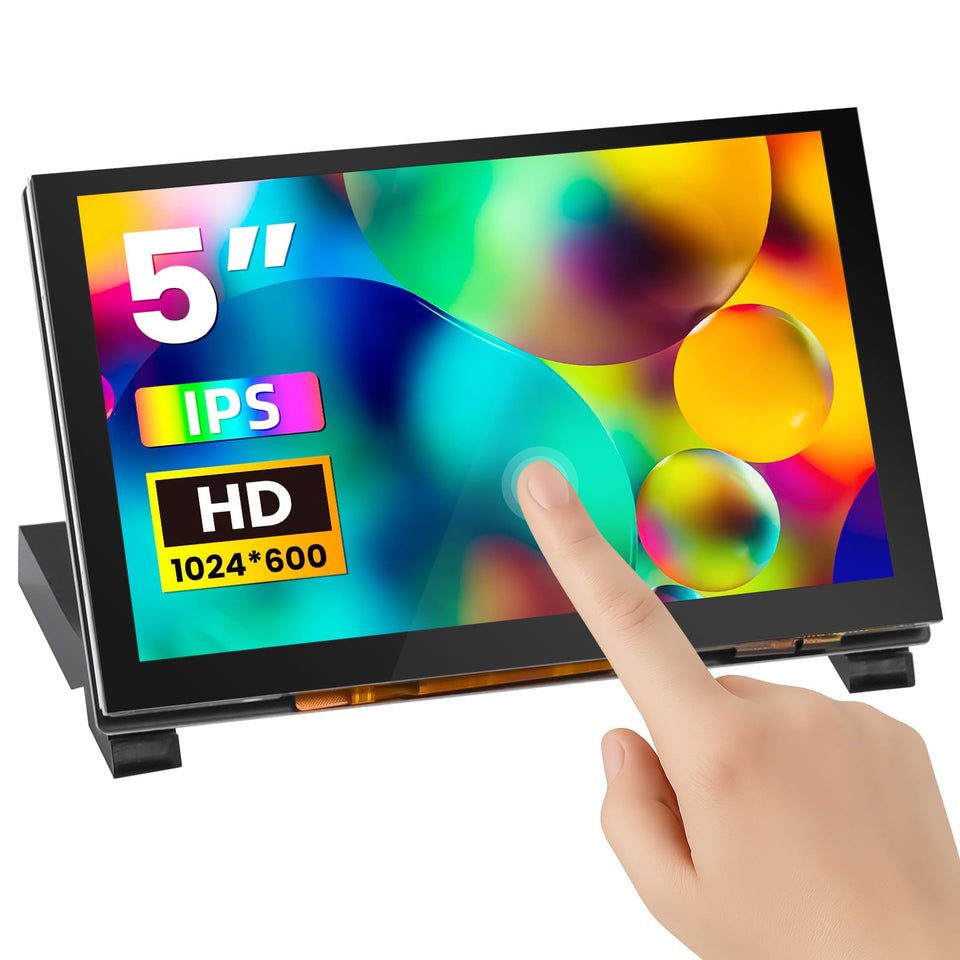 ELECROW front view of 5-inch touchscreen showing display clarity and portability