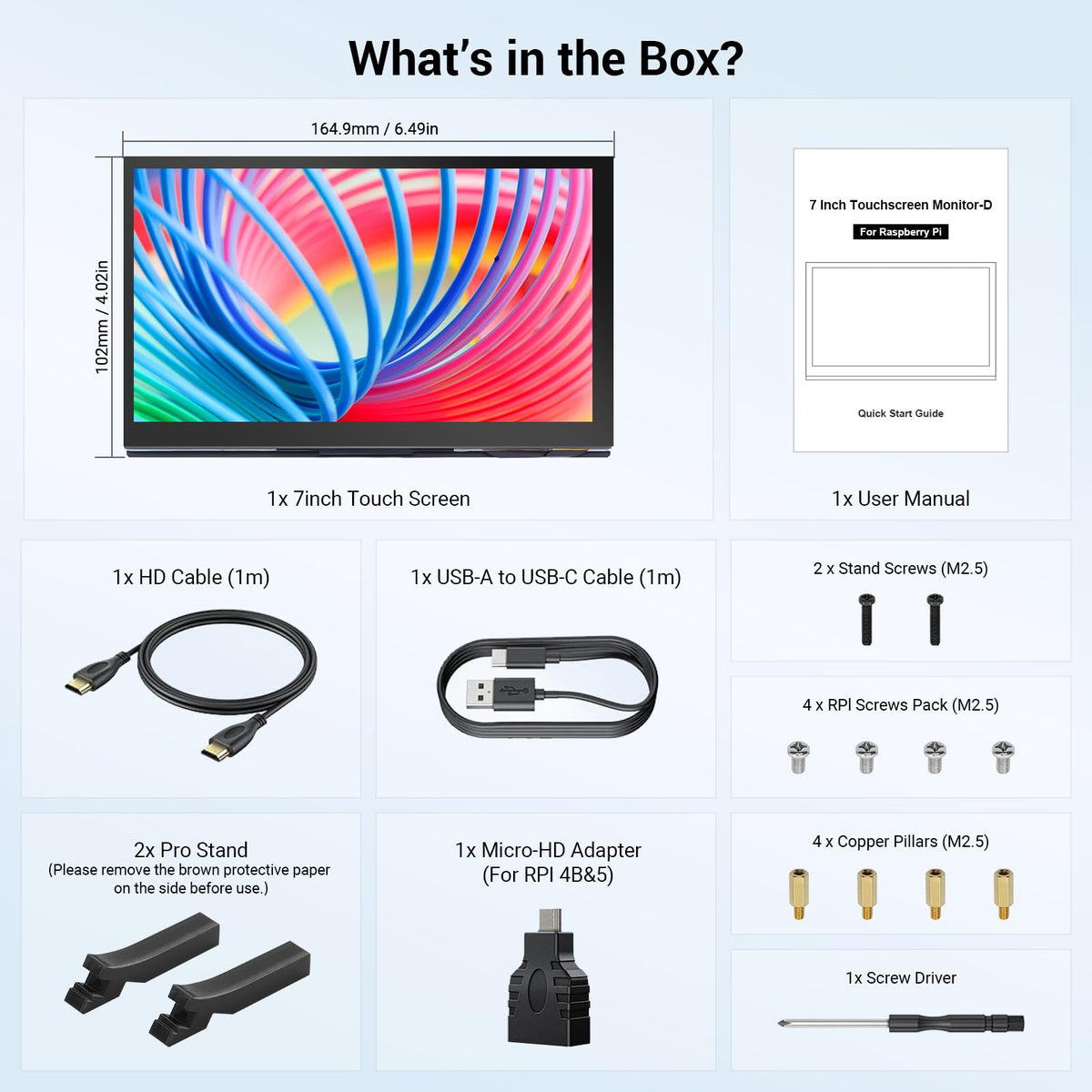 ELECROW display next to hand illustrating size and portability for maker projects