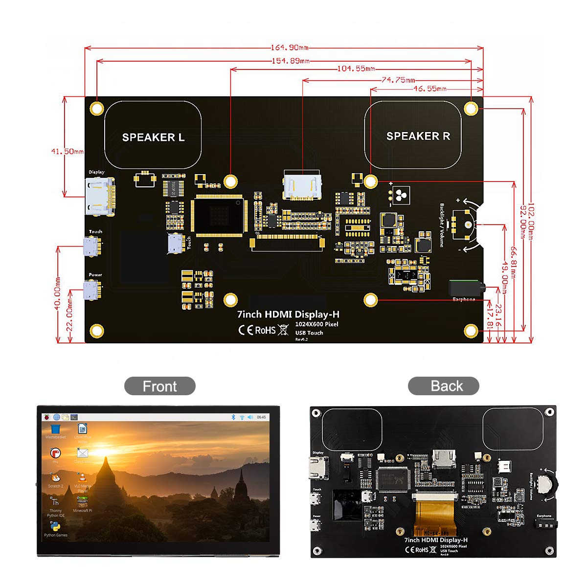 ELECROW next to a smartphone for scale showing compact footprint and benefit: space saving