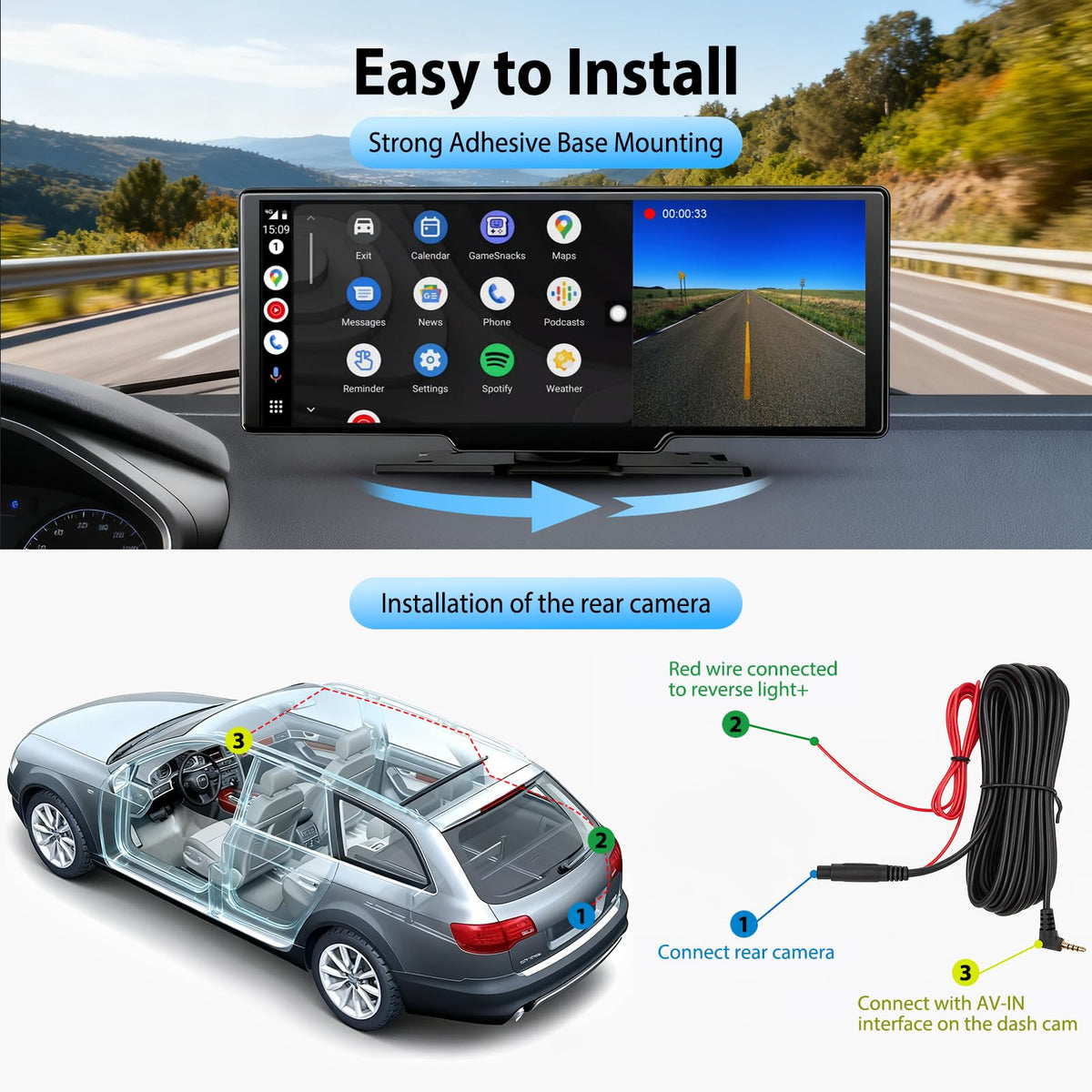 ELECROW auto-brightness adjusts to ambient light to reduce glare