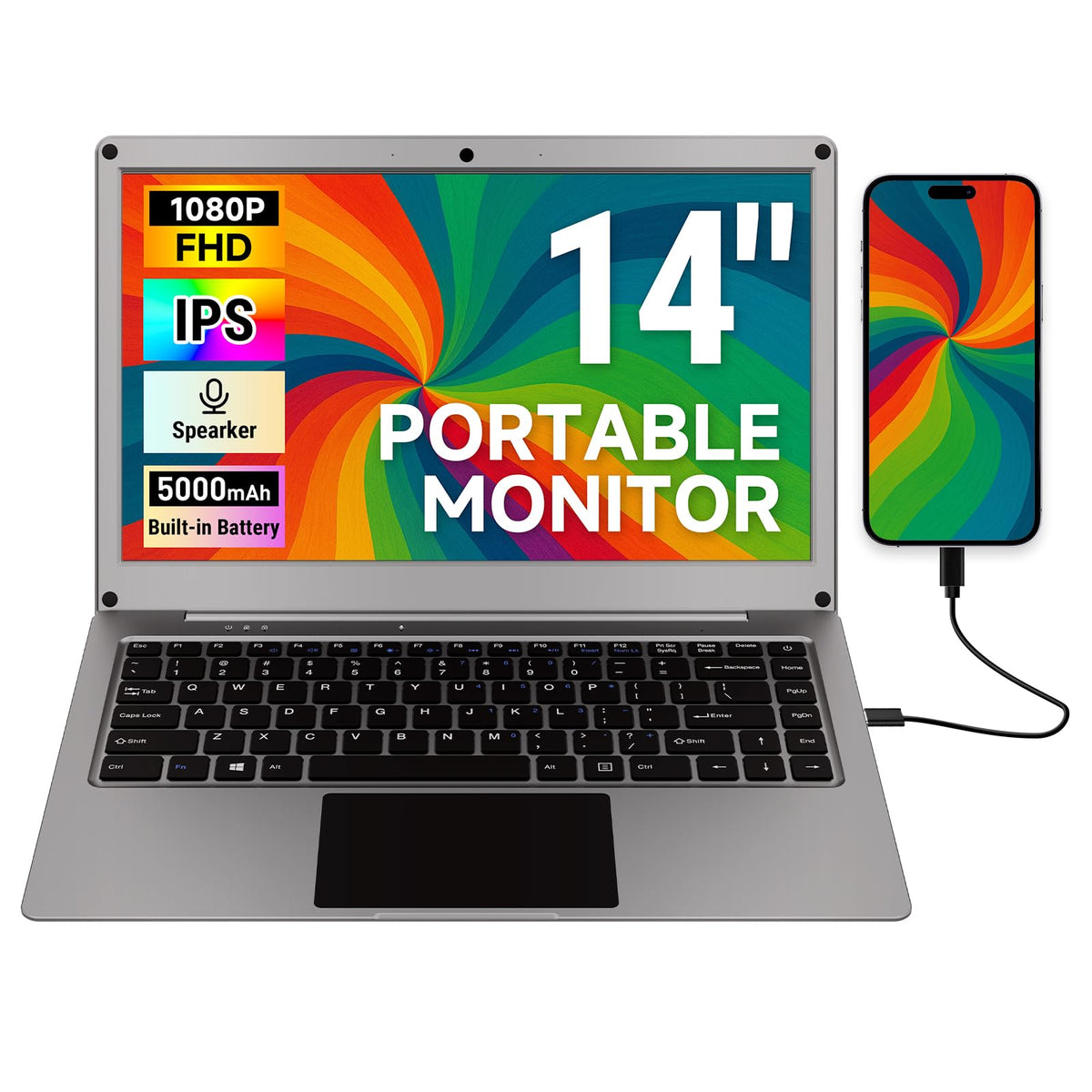 ELECROW CrowView Note front view highlighting all-in-one portability