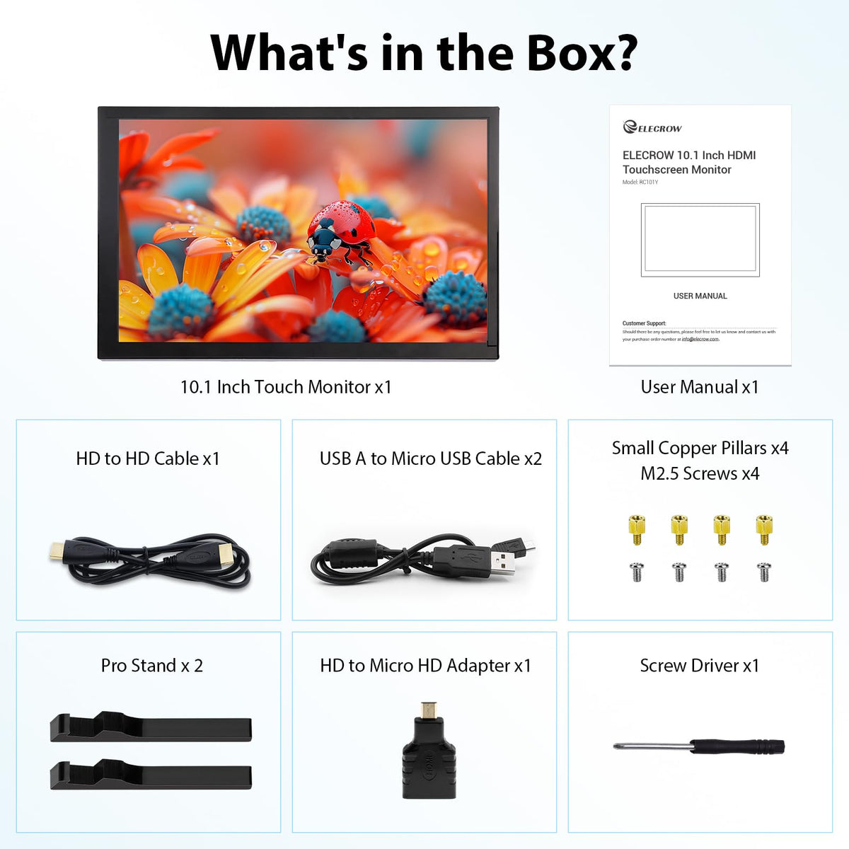 ELECROW supports multi system touch for Windows and Linux environments.