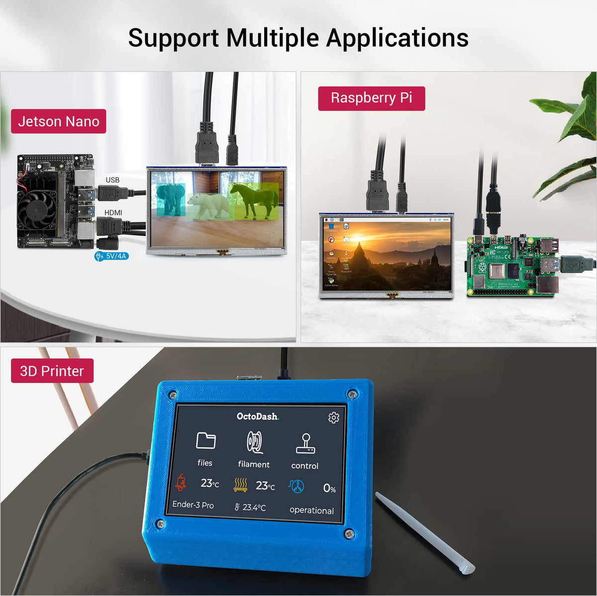 ELECROW stylus on screen for precise input, enables accurate control