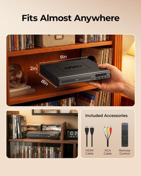 Electcom Pro remote control with labeled buttons, simplifies playback and navigation
