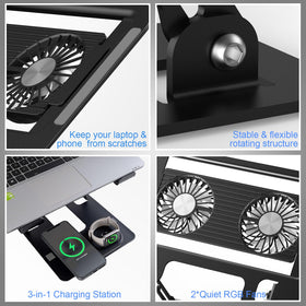 Electmagic adjustable angle demo showing ergonomic posture benefit
