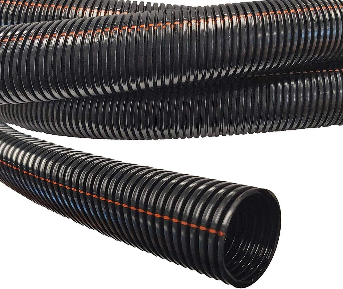 Electriduct 1-inch UV rated split tubing close-up showing outer diameter for precise fit and protection