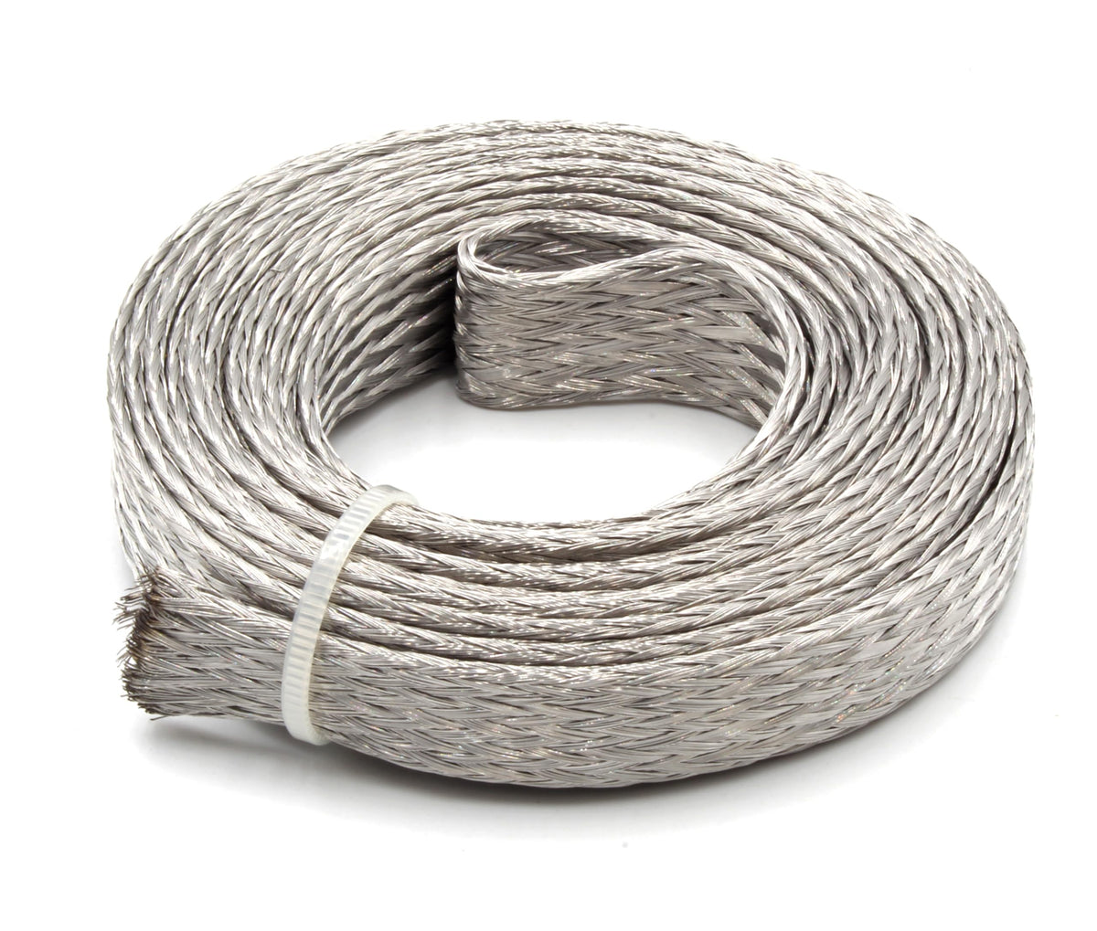 Electriduct 304SS expandable metal mesh sleeve designed for versatile routing.