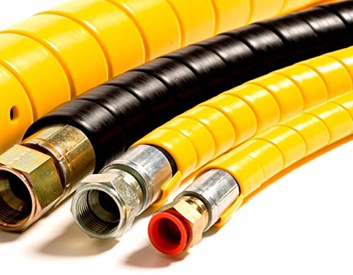 Electriduct bundle hydraulic hoses and cables with this wrap for neat routing