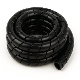 Electriduct close-up spiral profile demonstrating easy wrap installation advantage