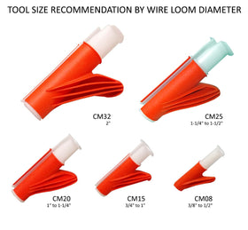 Electriduct CM08 slit harness wrap assists 3/8 inch wraps for neater installations.