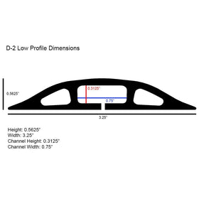 Electriduct D-2 ribbed bottom adds traction and keeps it in place.