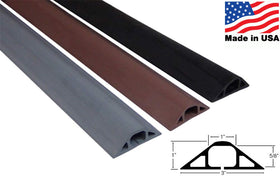 D-22 channel shows 1 inch by 5/8 inch dimensions for organized routing
