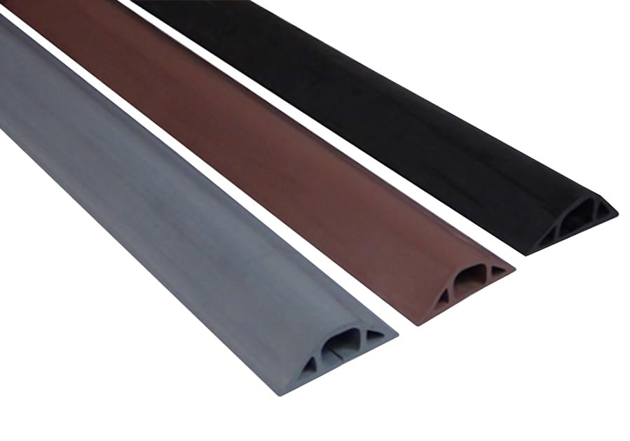 Electriduct D-22 cord cover with slit center channel for easy installation over cables