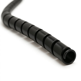 Electriduct spiral wrap 125inch black protects cables in tight spaces