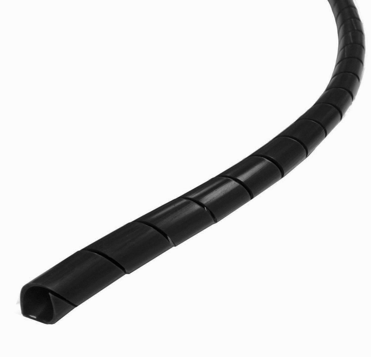 Electriduct spiral wrap around a cable bundle for organized protection.