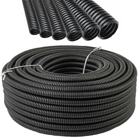 Electriduct close-up of corrugated polypropylene texture highlighting abrasion resistance benefit