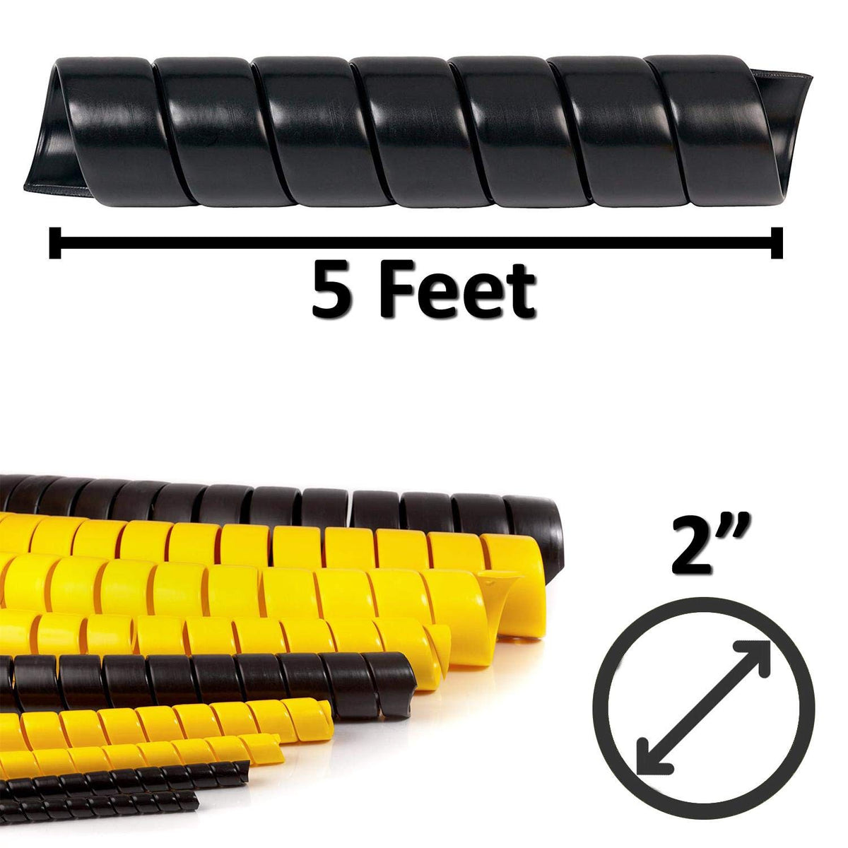 Electriduct wrap on hydraulic lines protecting hoses in use
