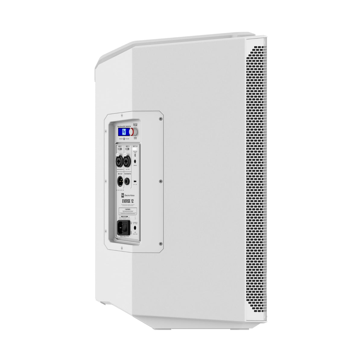 Electro-Voice Everse 12 battery compartment for long event endurance.