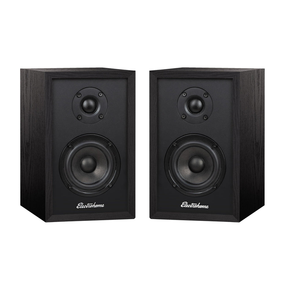 Electrohome Berkeley 2.0 front view - compact bookshelf speakers with clear balanced sound.