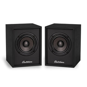 Electrohome Huntley front view showing speaker pair and warm tones