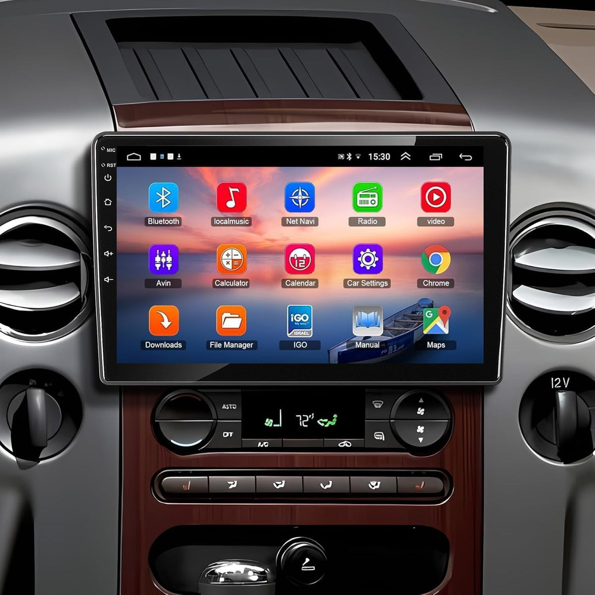 electrosmart Ford 2004-2014 10-inch display provides clear, responsive touch control.