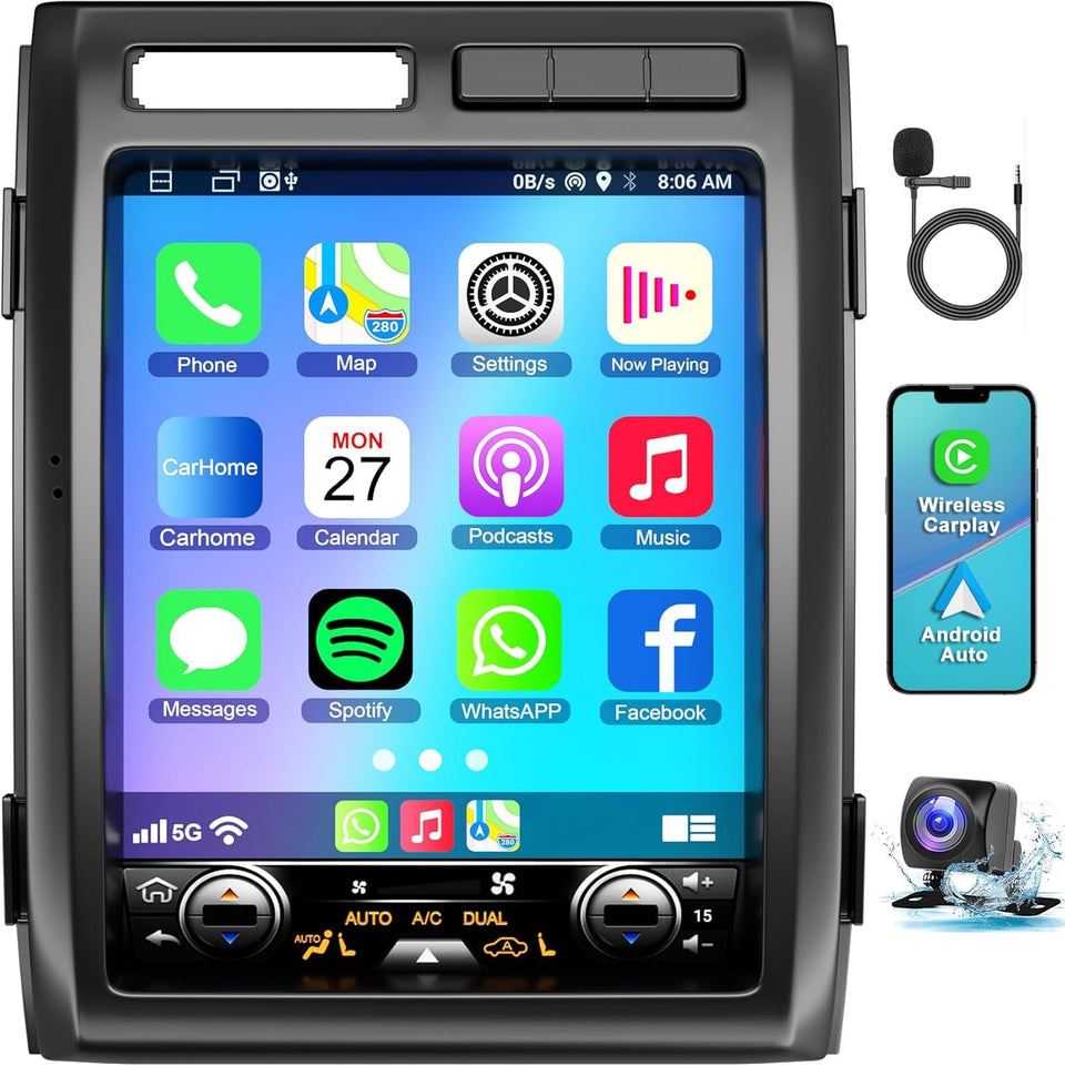 ElectroSmart Ford F-150 Android 14 12-inch display for immersive, responsive multimedia on the road
