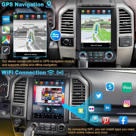 Electrosmart Ford F-150 split-screen function lets you multitask safely.