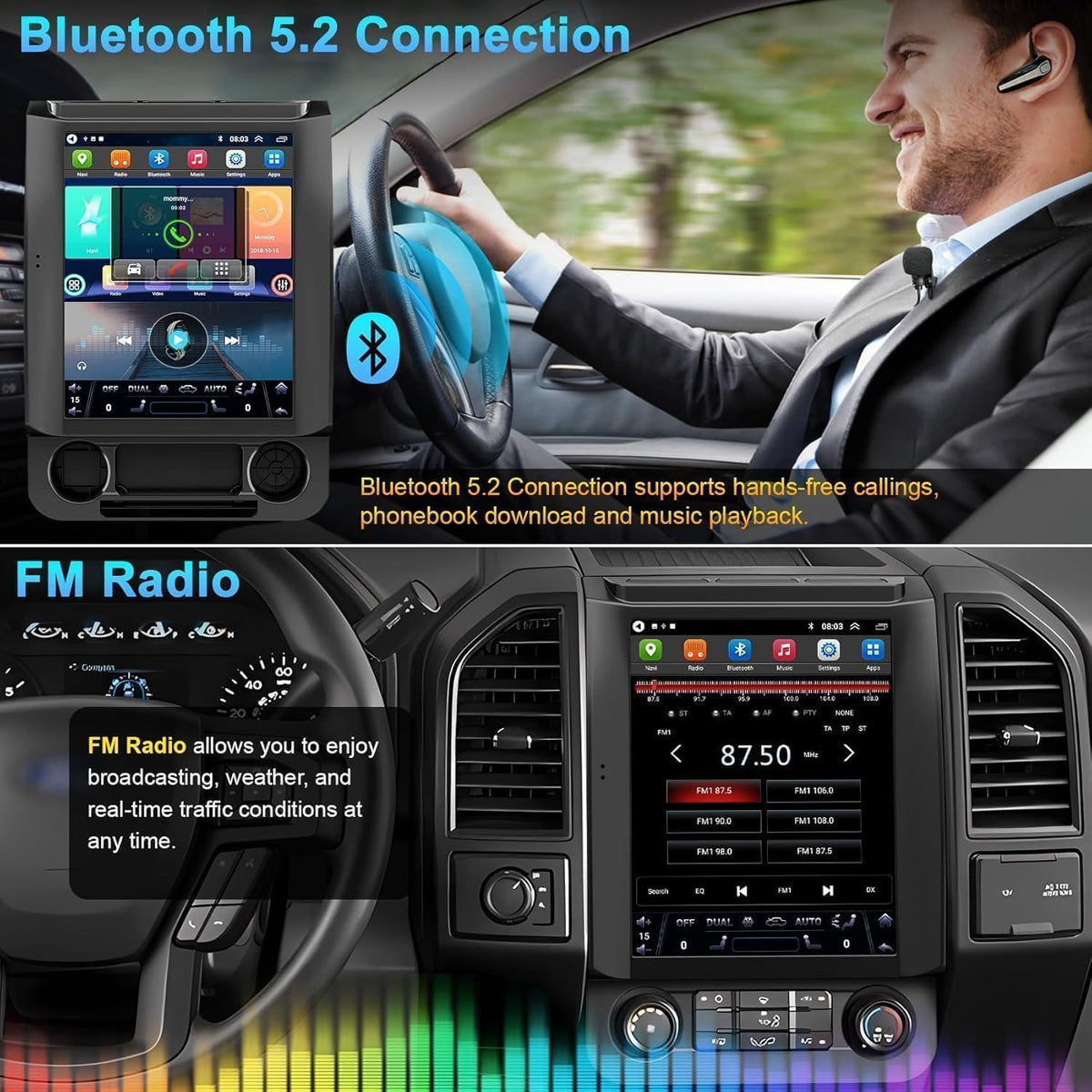 Electrosmart Ford F-150 steering-wheel control keeps driving hands-free and convenient.