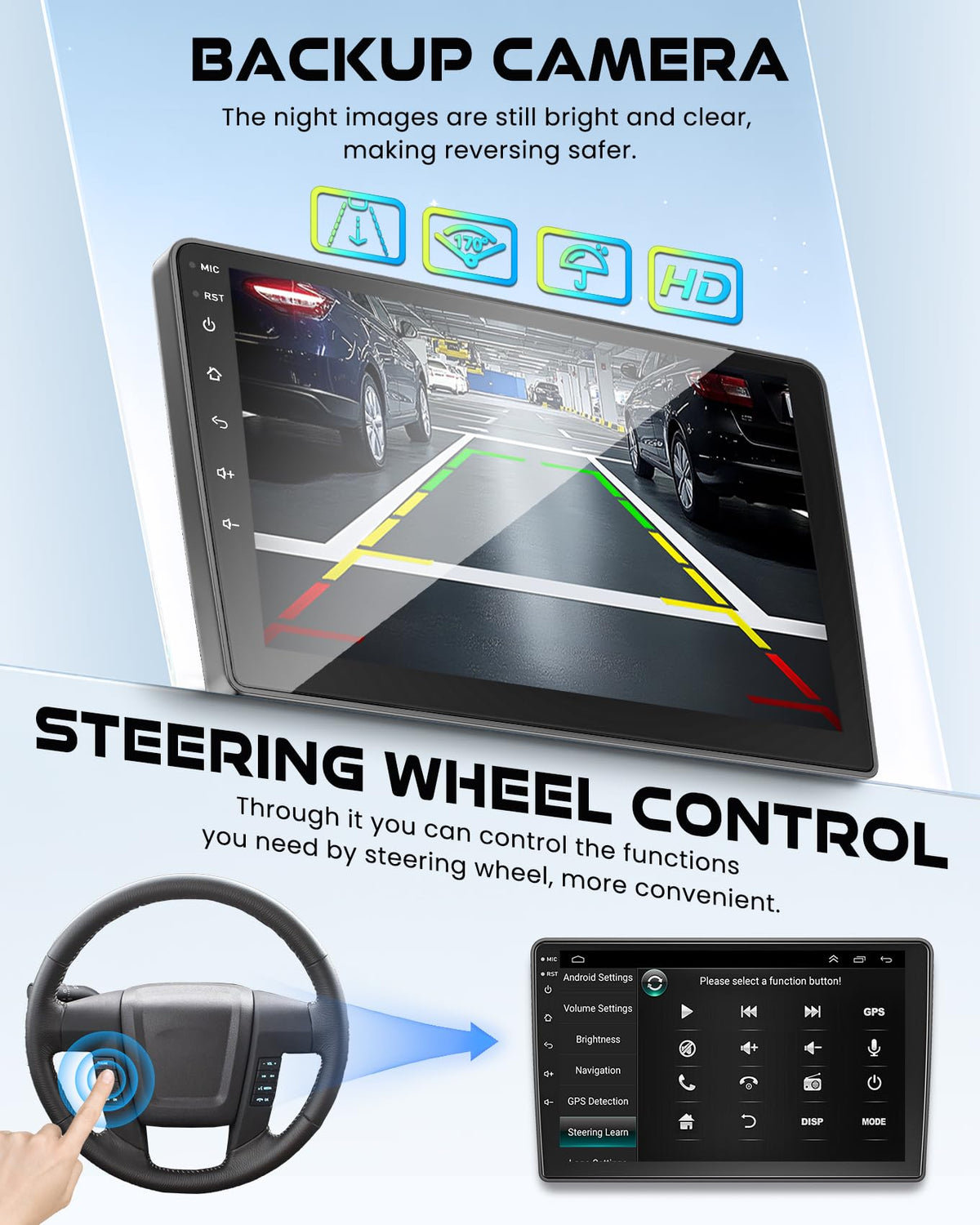 Electrosmart steering wheel control for safer, easier operation