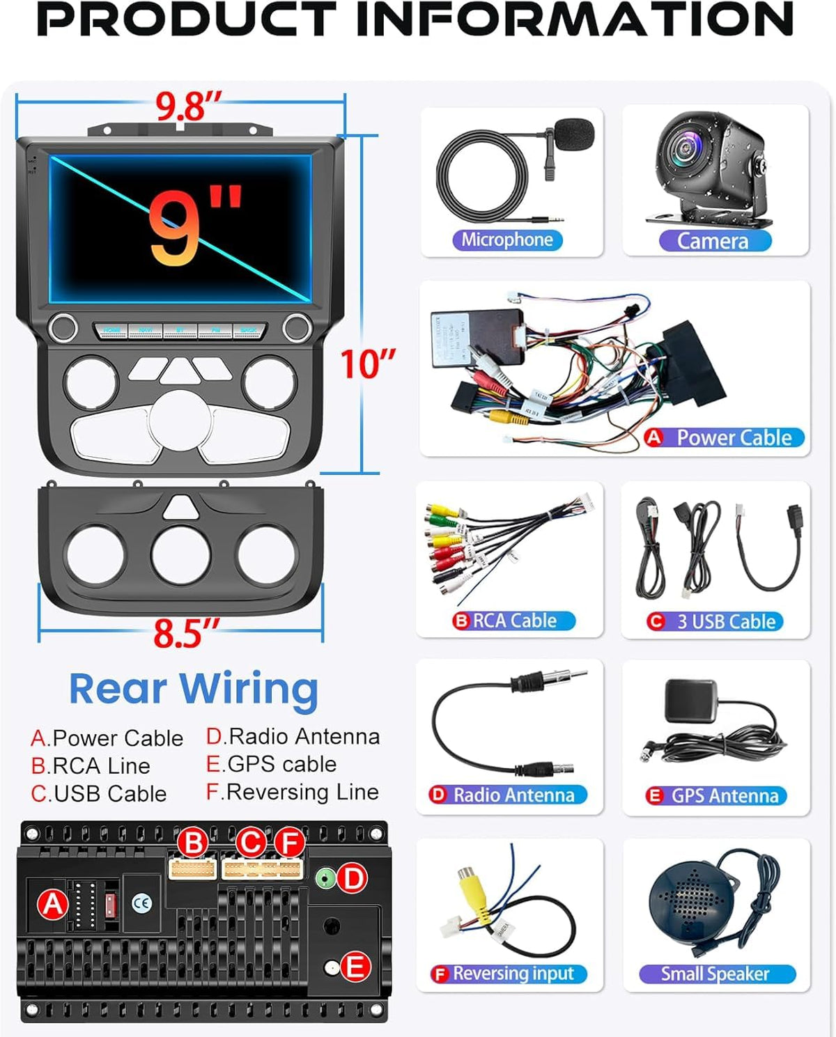 electrosmart split-screen video output for backseat entertainment