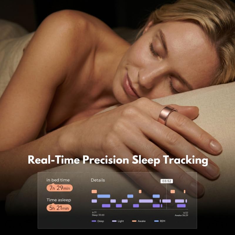 ELENVA smart ring sleep stage graph displayed in the app.