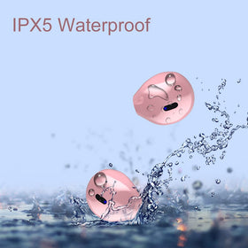 eleror Invisible Mini Earbuds ambidextrous design supports stereo or mono listening.