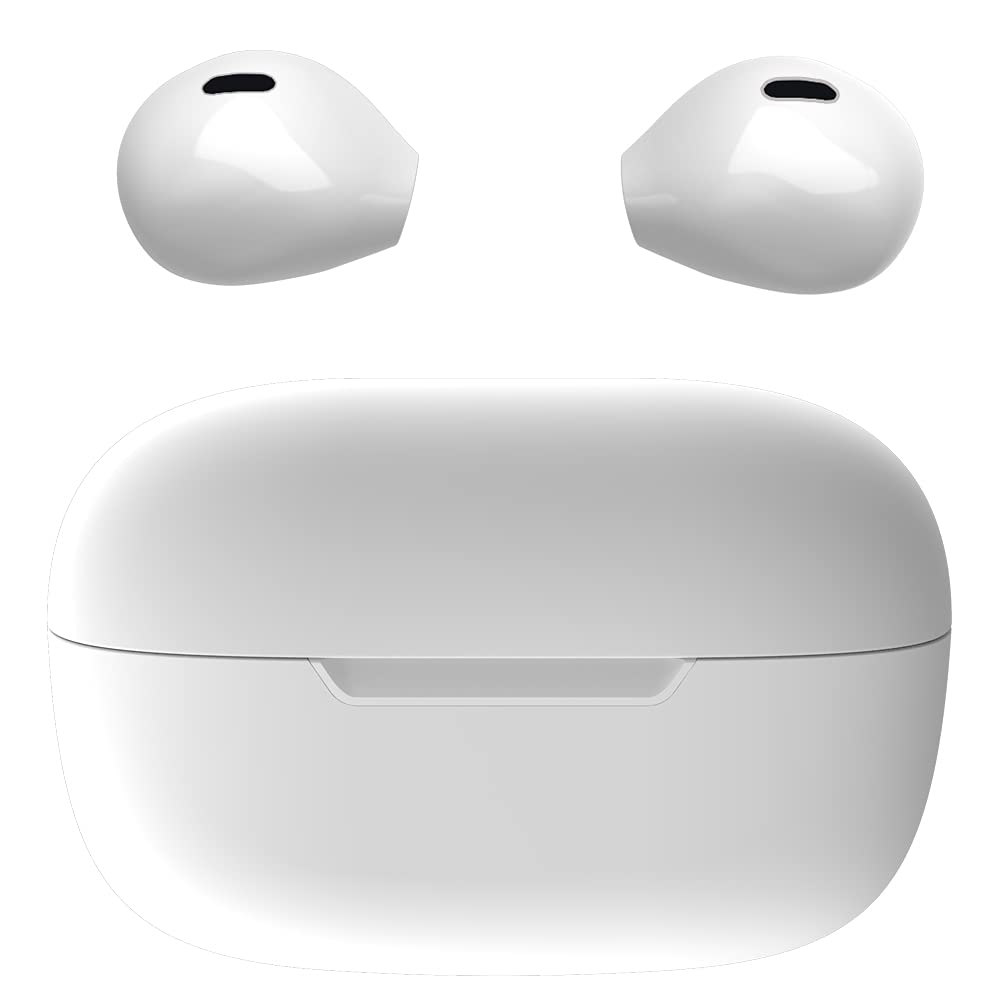 eleror invisible mini earbuds on charging case resting on a desk for daily mobility.