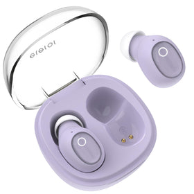 eleror purple mini earbuds for small ears offer a snug fit and reliable sound.