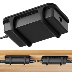 ELETIUO universal charger holder under desk keeps cables tidy and secure