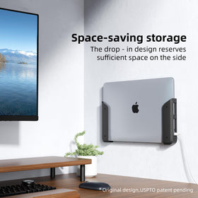 ELETIUO wall-mount screw kit securing heavier laptops with reliable support.