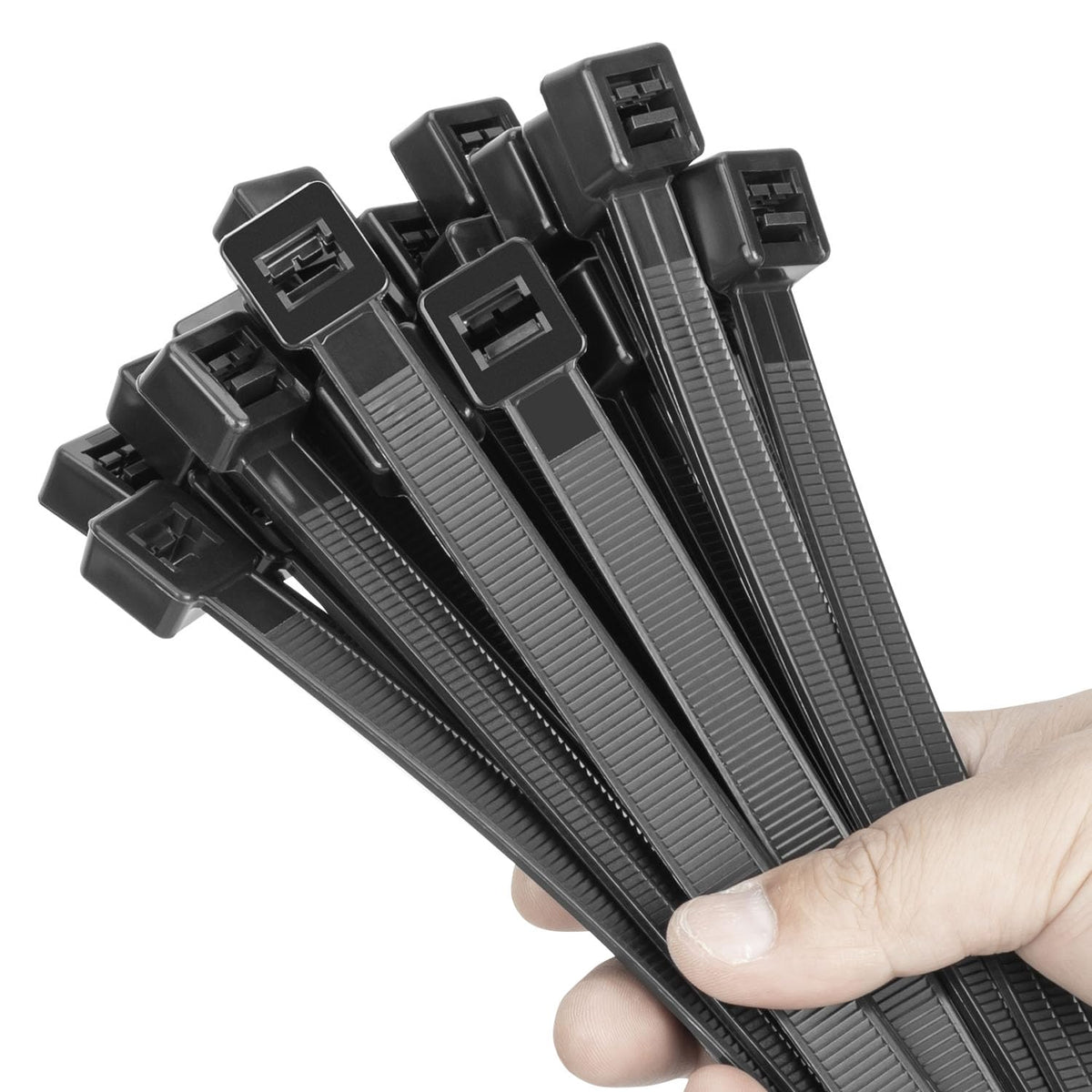 Eletoo 18-inch zip ties pack 100 for easy cable organization and quick mounting tasks.