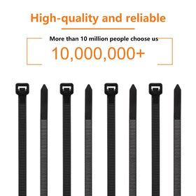 Eletoo zip tie next to ruler showing 12-inch length and scale benefit