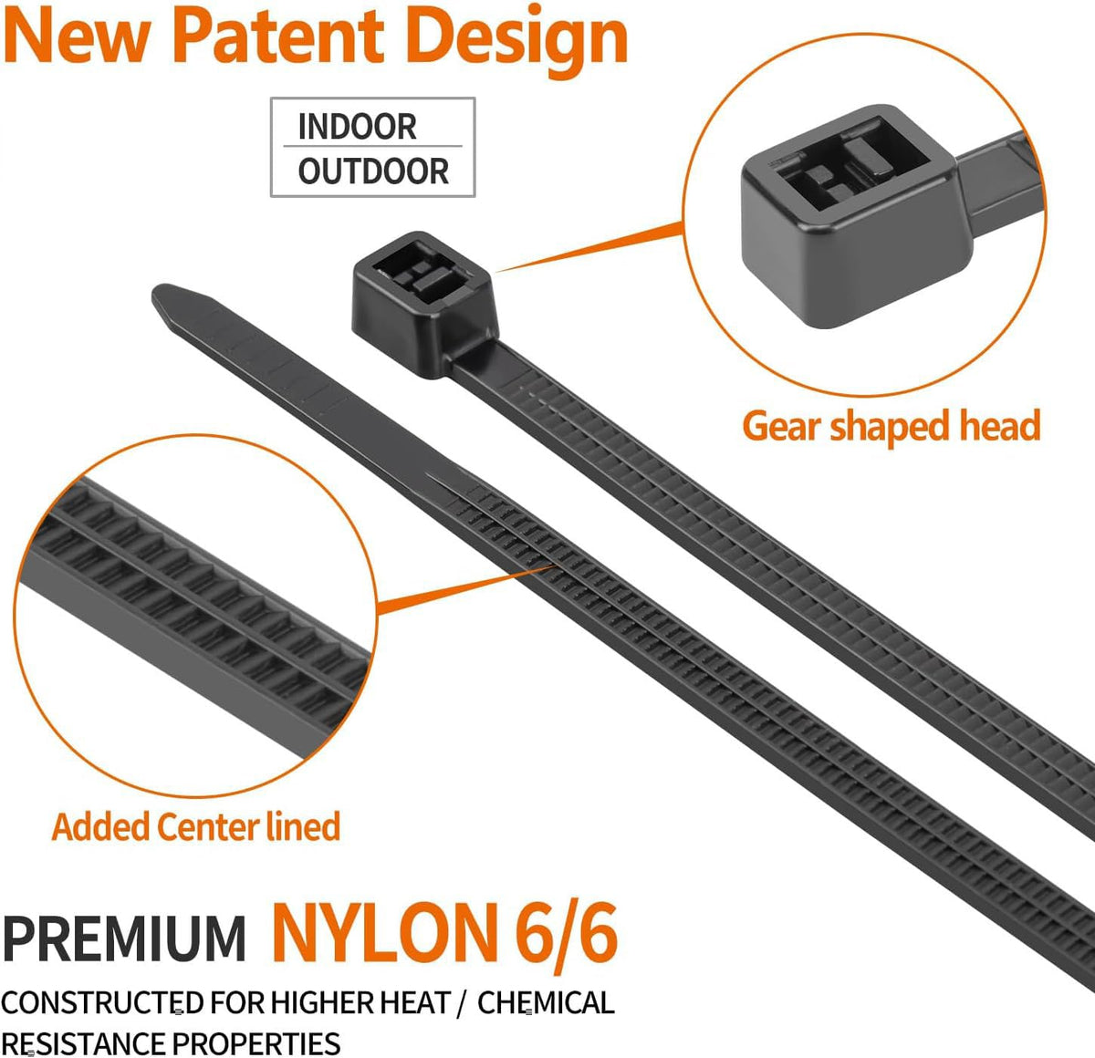 Eletoo wide strap design delivers extra rigidity for large bundles.