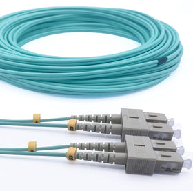 Elfcam 25m OM3 SC/UPC duplex cable ready for high-speed networks.