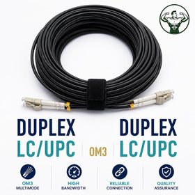 Elfcam OM3 multimode LC/UPC to LC/UPC connector set for high-speed networks