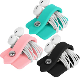 ELFRhino cord organizer for earbuds holder keeps cables neat and tangle-free